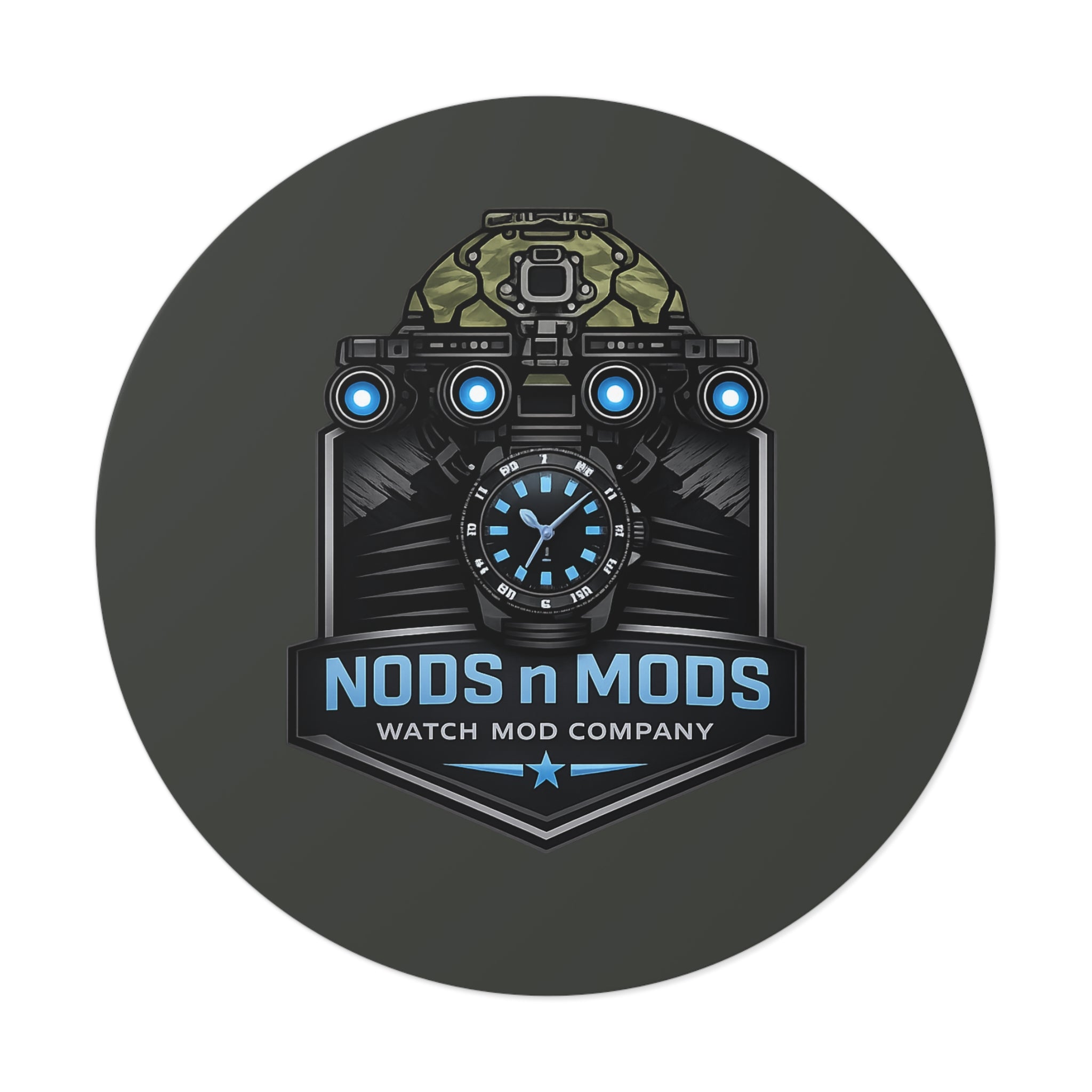 Nods n Mods Watch Mod Company Sticker